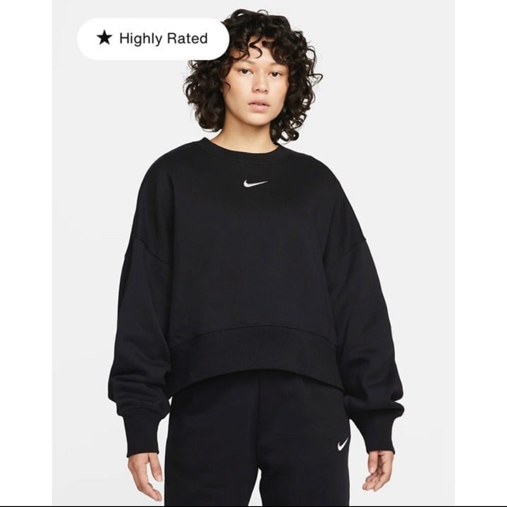 Nike Sportswear Phoenix Fleece Women's Over-Oversized Crewneck Sweatshirt Black